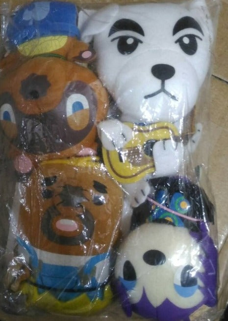 Banpresto Animal Crossing 4 Mini Plush Doll Strap Trading Figure Set