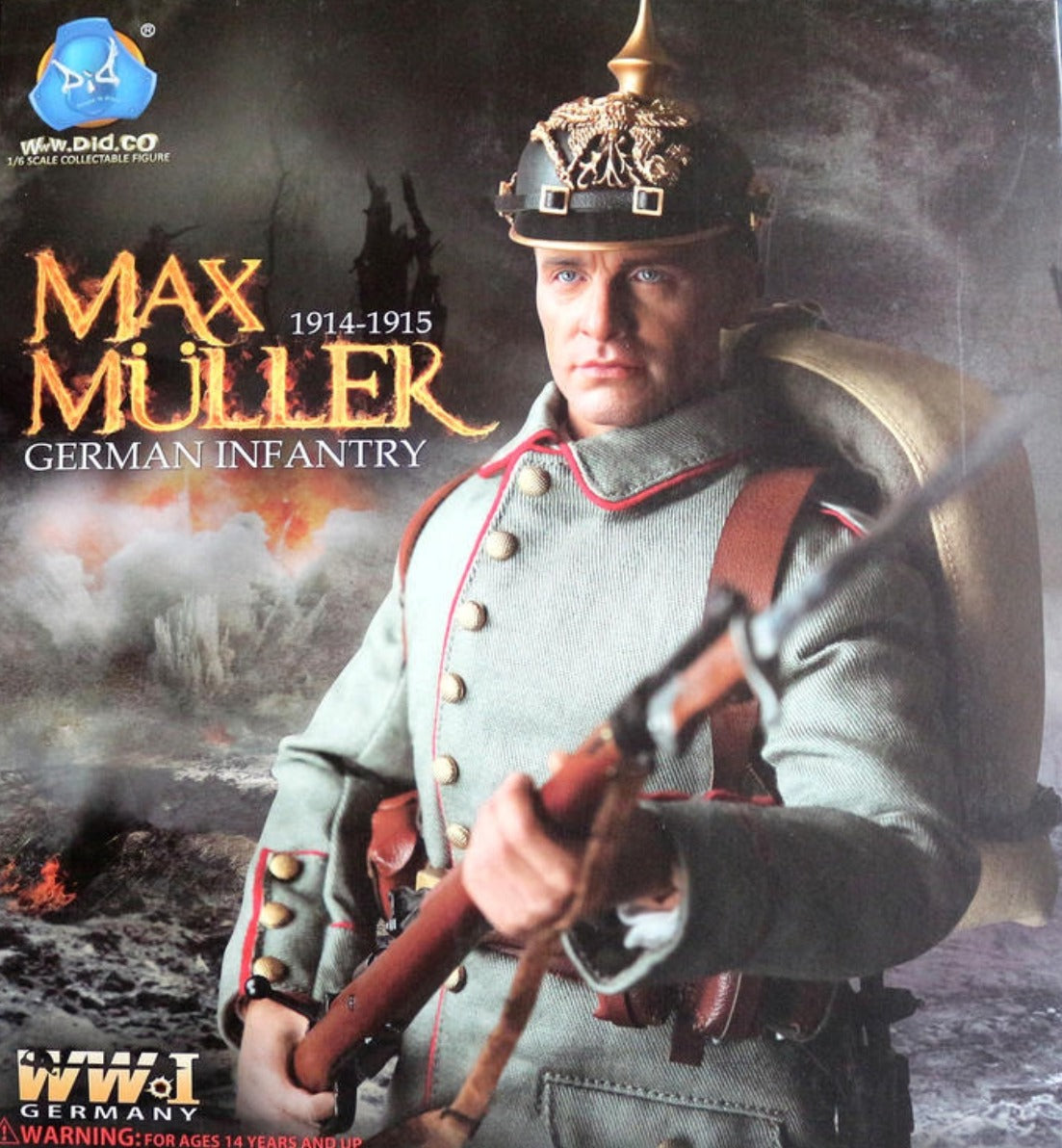 DID 1/6 12" WWI Germany 1914-1915 German Infantry Max Muller Action Figure