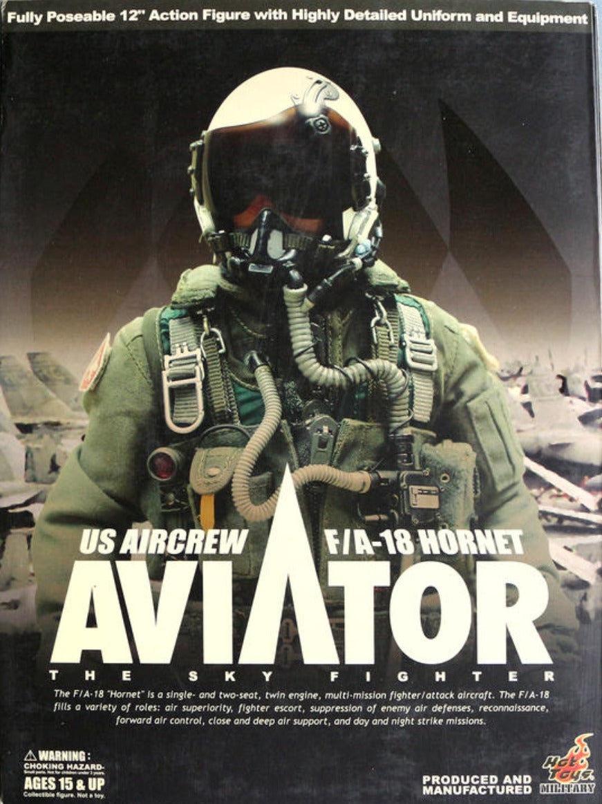 Hot Toys 1/6 12" US Aircrew F/A-18 Hornet Aviator The Sky Fighter Action Figure