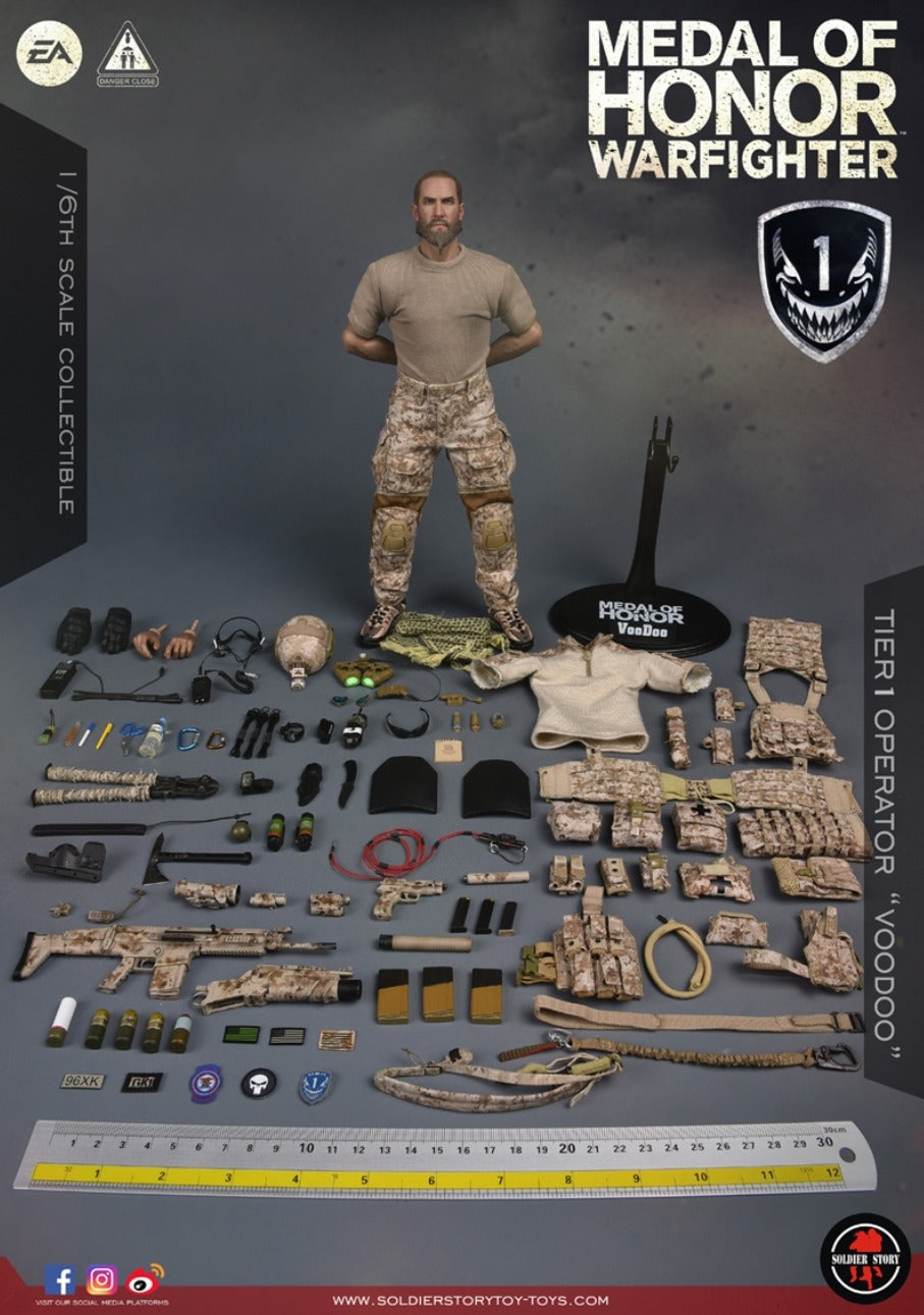 Soldier Story 1/6 12" SS106 Medal of Honor Warfighter Tier1 Operator Voodoo Action Figure
