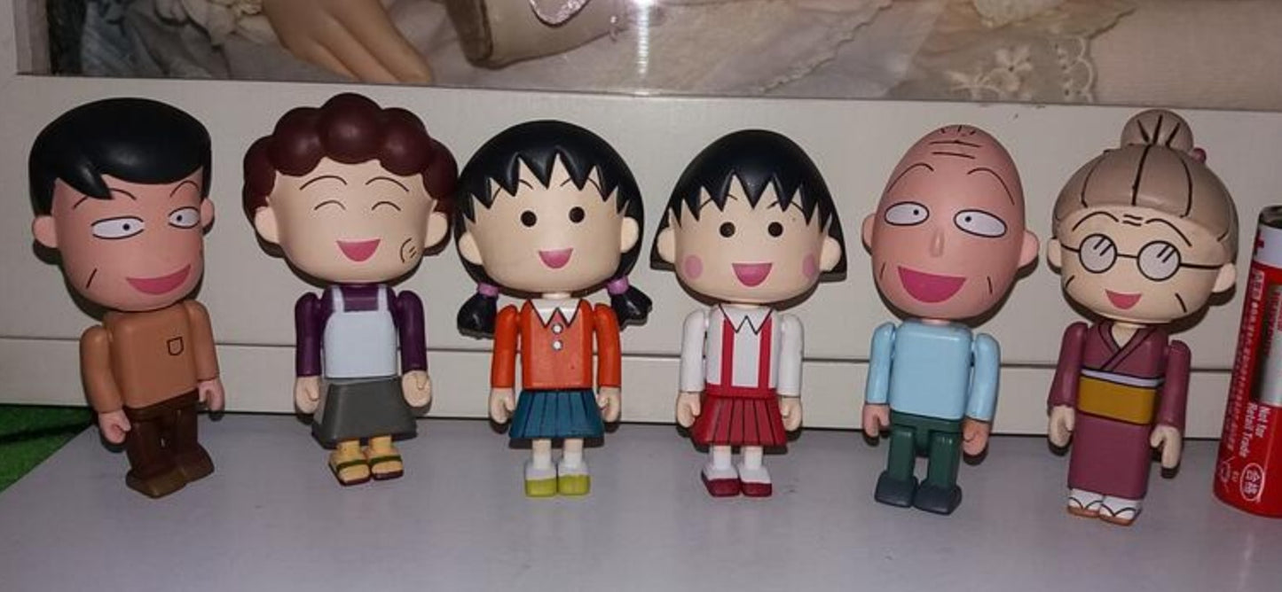 Jun Planning Chibi Maruko Chan 6 Kubrick Style Action Figure Set