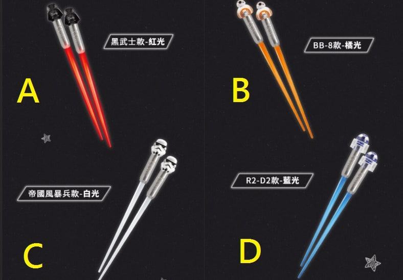 Star Wars Taiwan 7-11 Limited 4 Light Chopsticks Figure Set – Lavits Figure