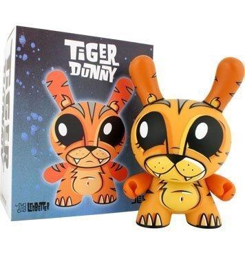 Kidrobot 2008 Joe Ledbetter Dunny Tiger Chase ver 8" Vinyl Figure