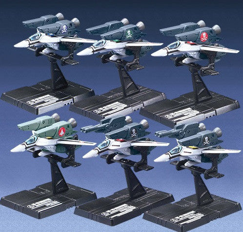 Bandai 1/250 Robotech Macross Fighter Collection Part 3 6 Mini Figure Set - Lavits Figure