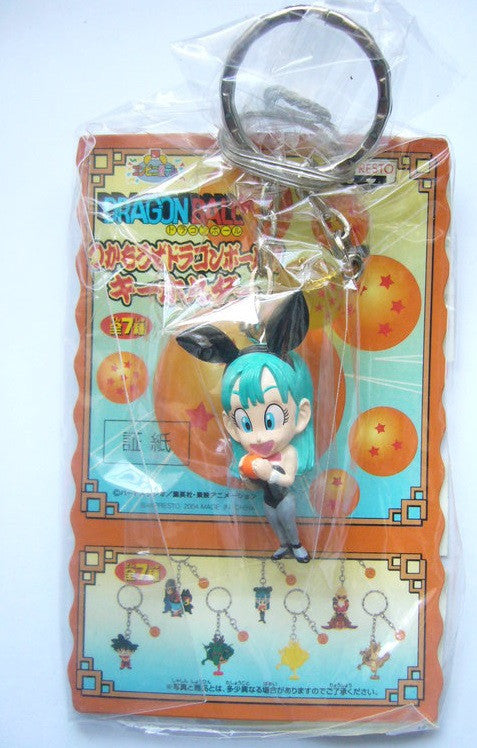 Banpresto Dragon Ball Key Chain Holder Strap Bulma Bunny Ver Collection Figure - Lavits Figure