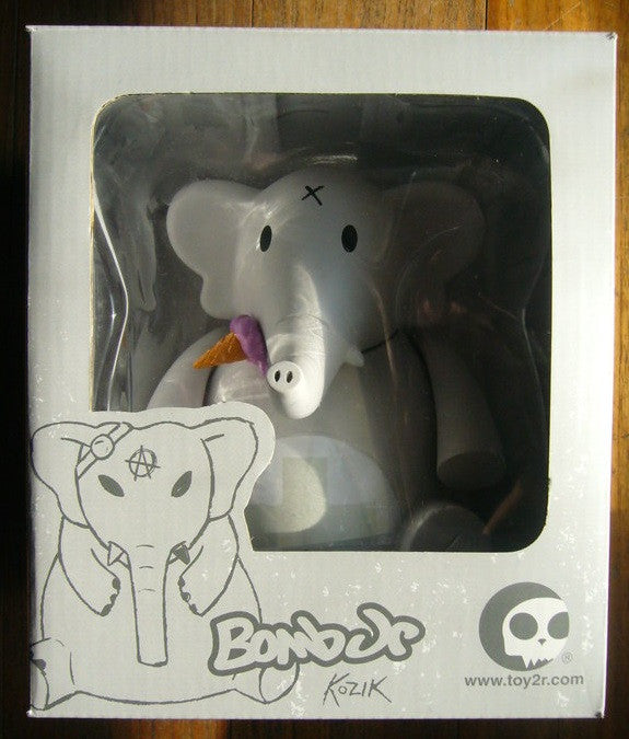 Toy2R 2006 Frank Kozik Bomb Jr Albino Ice Cream Grey Ver 6" Vinyl Figure - Lavits Figure