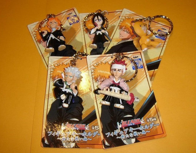 Banpresto Bleach Key Chain Holder Mascot Strap 5 Mini Figure Set - Lavits Figure