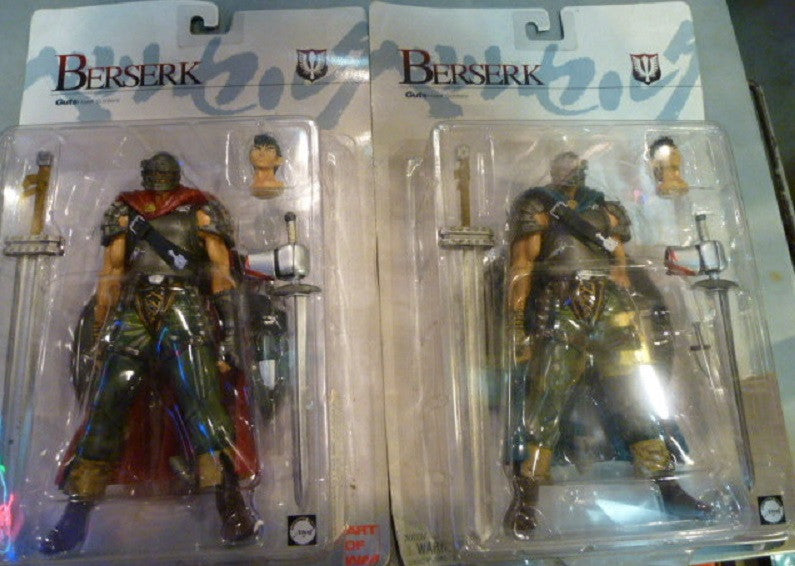 Art Of War Berserk Hawk Soldiers Guts Blue & Red Cloak Cape 2 Action Figure Set - Lavits Figure
- 1