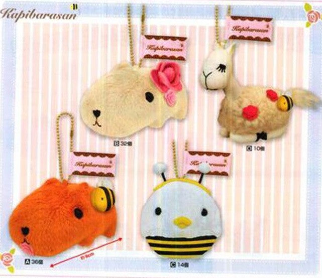 Kapibarasan Capybara-San 4 Plush Doll Strap Mascot Figure Set - Lavits Figure