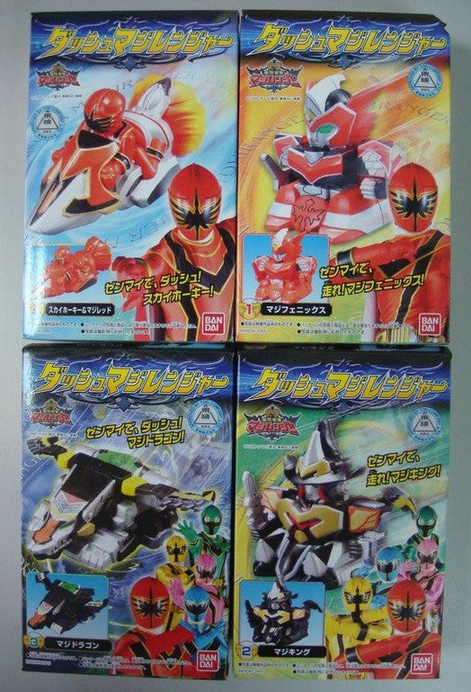 Bandai Power Rangers Mystic Force Magiranger Dash 4 Trading Collection Figure Set - Lavits Figure