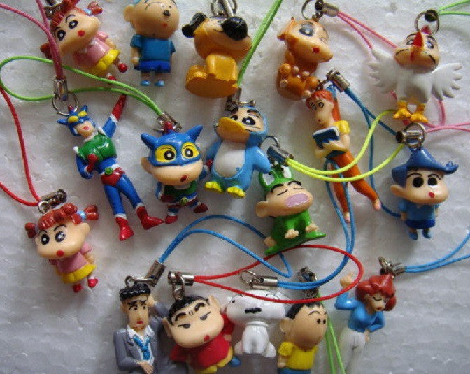 Morinaga Crayon Shin Chan 16 Mini Trading Mascot Phone Strap Figure Set - Lavits Figure
- 2