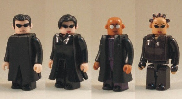 Medicom Toy Matrix Kubrick 100% Neo Trinity Niobe Morpheus 4 Action Figure Set - Lavits Figure