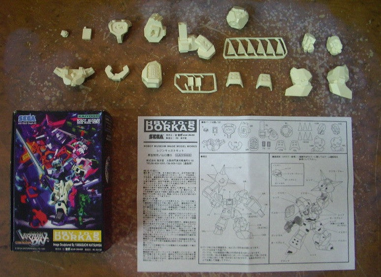 Kaiyodo 1995 Sega Virtual On Cyber Troopers Robot Museum Image Works HBV-10-B Dorkas Cold Cast Model Kit Figure - Lavits Figure
- 3