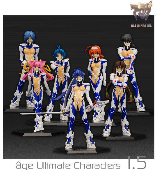 Volks Muv-Luv M.O.E. Age Burning Alternative Ultimate Characters