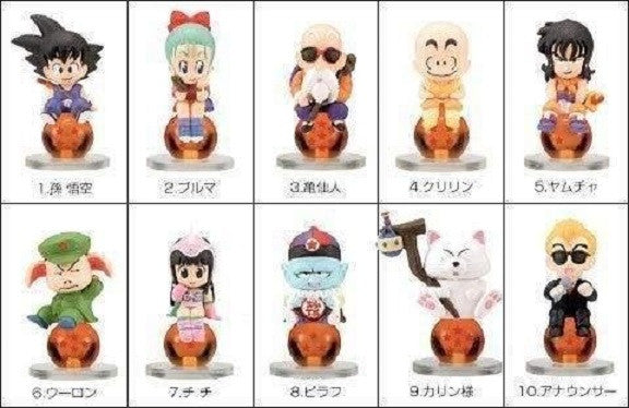 Bandai Dragon Ball Z Character Chara Puchi P1 10 Mini Trading Collection Figure Set - Lavits Figure