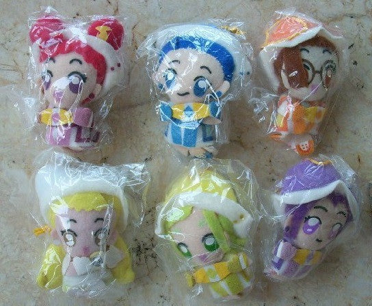 Magical Ojamajo Do Re Mi 6 3" Strap Plush Doll Collection Figure Set - Lavits Figure
