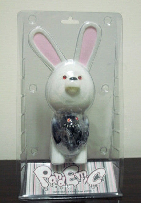 Instinctoy BanaNa ViruS Pandemic Bunny Rabbit 8" White GID Ver. Vinyl Figure - Lavits Figure