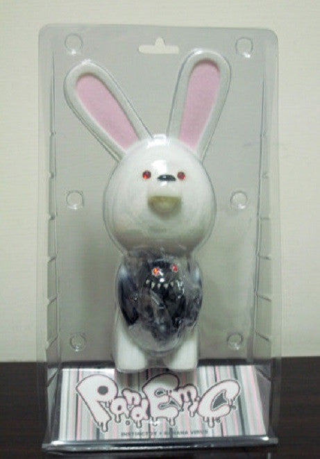 Instinctoy BanaNa ViruS Pandemic Bunny Rabbit 8" White GID Ver. Vinyl Figure - Lavits Figure
