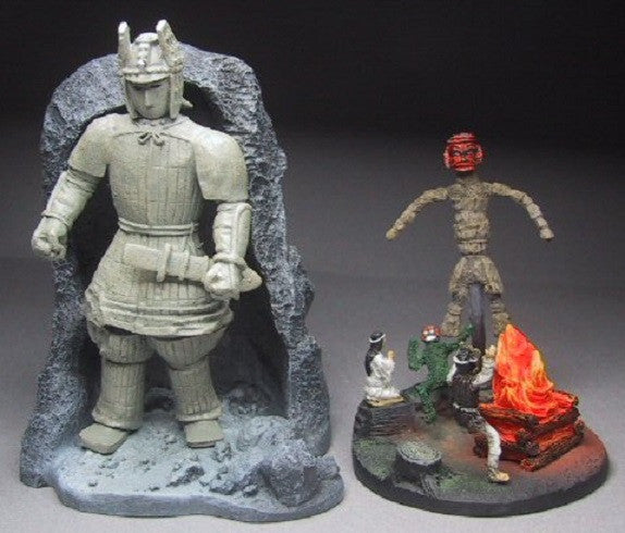 Iwakura Tokusatsu Dai Hyakka Gamera Daimajin 2 4" Cold Cast Statue Figure Set - Lavits Figure
- 1