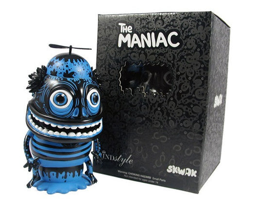 MINDstyle 2008 Skwak The Maniac Blue Ver 8" Vinyl Figure - Lavits Figure
 - 1