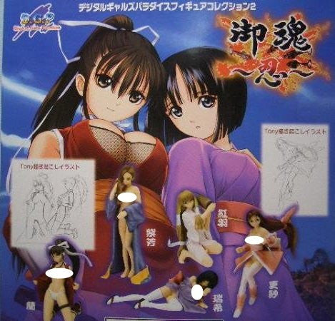 Millennium DGP Digital Gals Gashapon Capsule Mitama Shinobi Part 2 5 Mini Figure Set - Lavits Figure
- 1