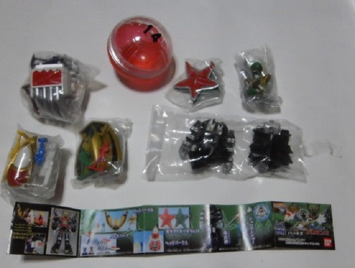 Bandai Power Rangers Hurricanger Ninja Storm HG Gashapon Vol 2 6 Figure Set - Lavits Figure
- 2