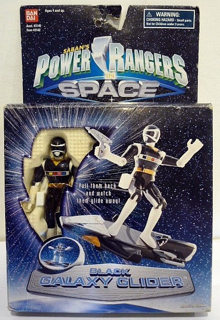 Bandai Power Rangers In Space Megaranger Mega Black Galaxy Glider Action Figure - Lavits Figure