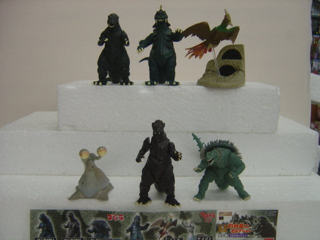 Bandai Tsuburaya Eiji Godzilla & Ultra Q Gashapon 6 Mini Collection Figure Set - Lavits Figure