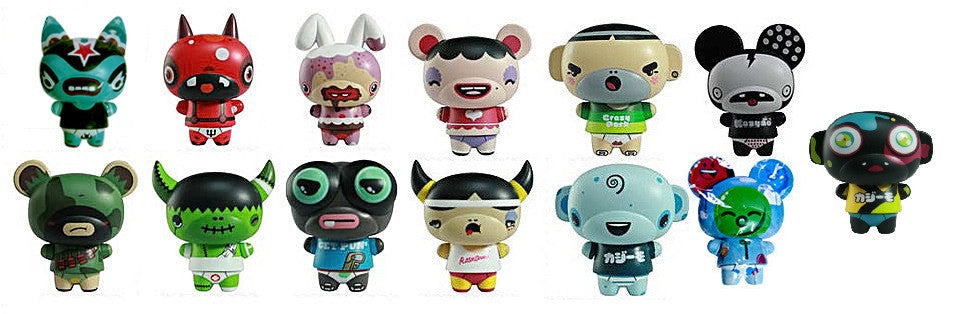 Red Magic 2008 Crazy Park The Kazymo 13 3" Trading Vinyl Figure Set - Lavits Figure