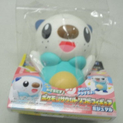 Takara Tomy Pokemon Pocket Monsters BW Best Wishes Black White Oshawott Talking Sound Soft Vinyl Figure - Lavits Figure