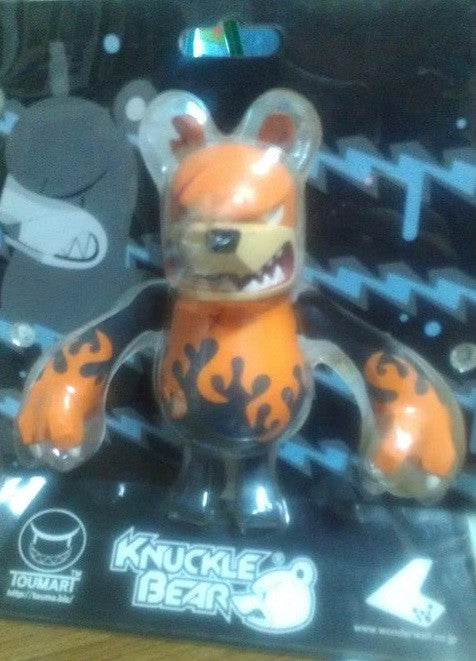 Wonderwall 2006 Touma Knuckle Bear Rebone Waver Orange Ver. 6" Vinyl Figure - Lavits Figure
 - 2