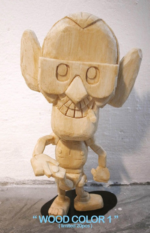 Crazysmiles 2012 Michael Lau Kindergardener Zex Wood Color 1 Ver 9" Vinyl Figure - Lavits Figure