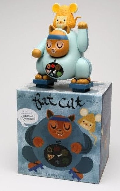 Amanda Visell 2009 Zakkamono Miao & Mousubi Fat Cat Edition 8" Vinyl Figure - Lavits Figure