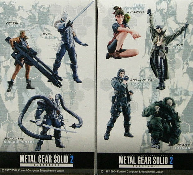 Konami 2004 Metal Gear Solid 2 Substance Collection 7 Mini Trading Figure Set - Lavits Figure
- 2