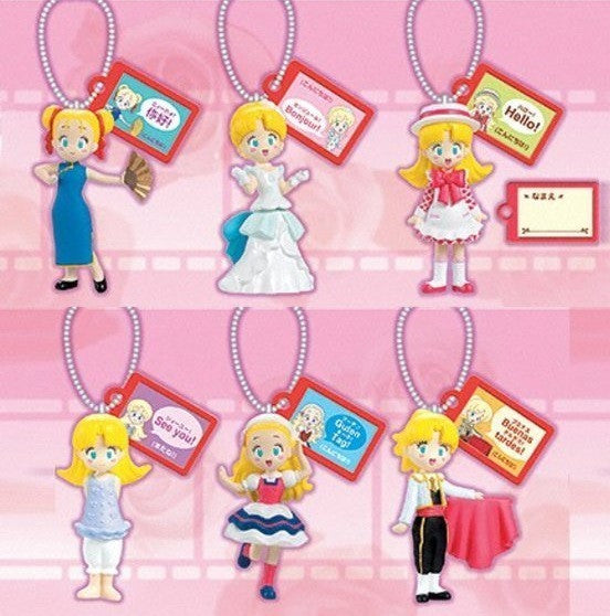 Bandai Tomorrow's Ashita No Nadja Gashapon 6 Swing Strap Trading Figure Set - Lavits Figure