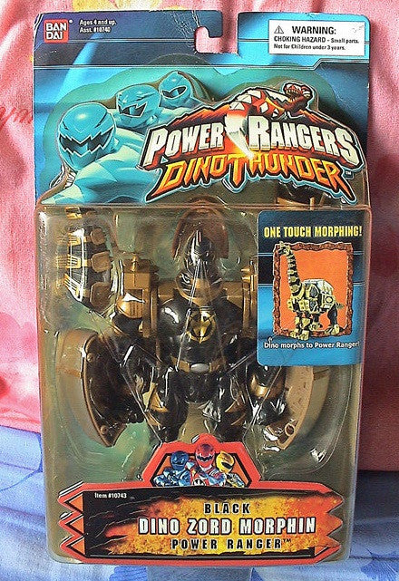 Bandai Power Rangers Abaranger Dino Thunder Black Zord Morphin Brachio 6" Action Figure - Lavits Figure
 - 1