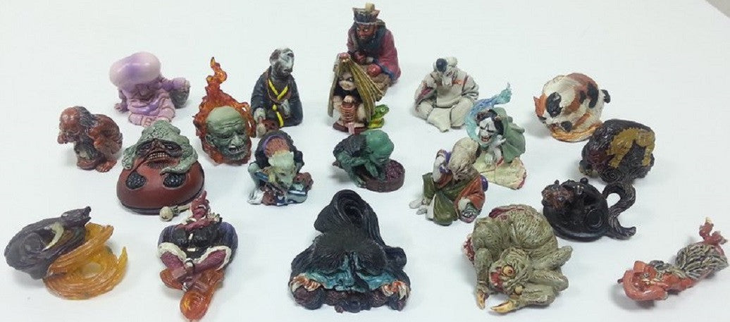 Kaiyodo Takayuki Takeya Hyakki Yako Monster Night Specter Netsuke The Book Of Yin & Yang Secret Ver. 20 Used Figure Set - Lavits Figure
- 1