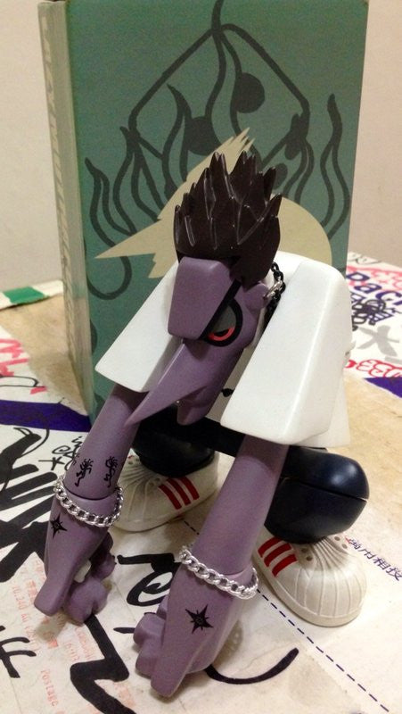 Michael Lau 2002 LMF Lazymuthafucka Crazysmiles Crazychildren Gardener Davy Purple Ver Vinyl Figure - Lavits Figure