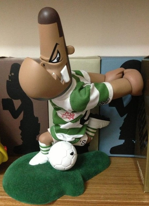 Michael Lau 2002 LMF Lazymuthafucka Crazysmiles 09 Lamdog Soccer 9" Vinyl Figure - Lavits Figure
