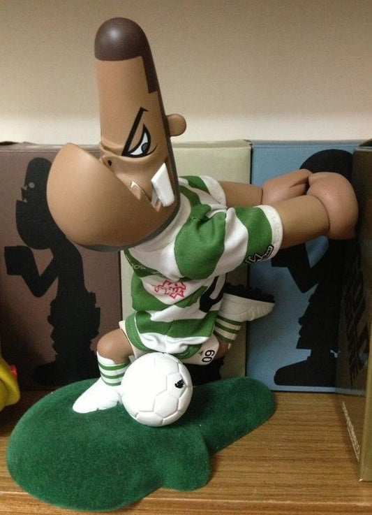 Michael Lau 2002 LMF Lazymuthafucka Crazysmiles 09 Lamdog Soccer 9" Vinyl Figure - Lavits Figure