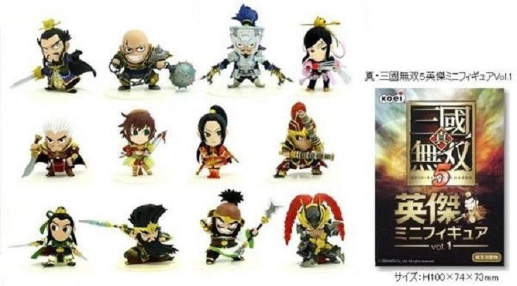 Koei Shin Sangokumusou 5 Dynasty Warriors Vol 1 12 Mini Big Head Figure Set - Lavits Figure