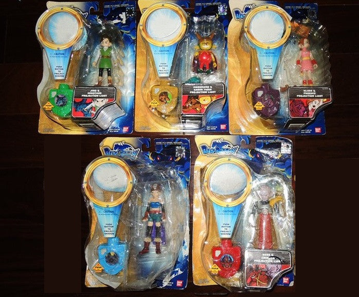 Bandai 2008 Blue Dragon Projection Light Lighting Shodow 5 Trading Collection Figure Set - Lavits Figure