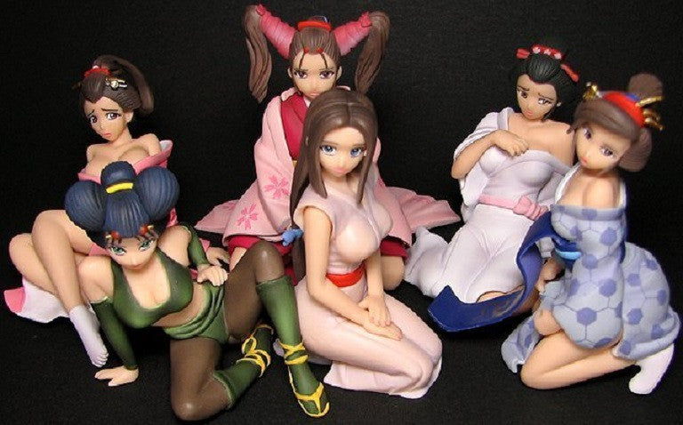 Millennium DGP Digital Gals Gashapon Oshitone Tenzen 5+1 Secret 6 Mini Figure Set Masakazu Yamaguchi - Lavits Figure