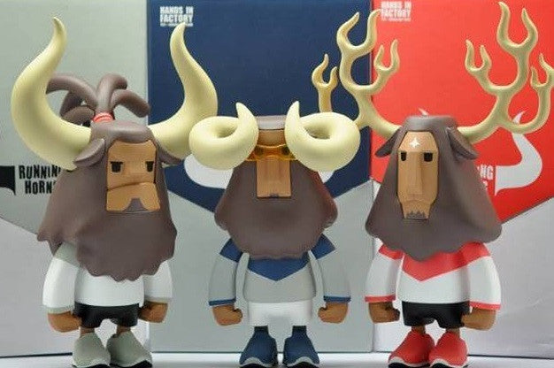 Hands in Factory 2013 UpTeMPO RocKOON Fire Running Horns Mighty FireHorn Ad.Vexx 3 5" Vinyl Figure Set - Lavits Figure
 - 2