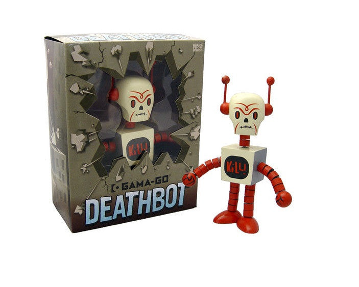 Ningyoushi 2008 Tim Biskup Gama-Go Deathbot Red Ver 6" Wood Figure - Lavits Figure