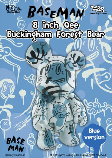 Toy2R 2006 Qee Gary Baseman Buckingham Forest Bear Blue Ver 8" Vinyl Figure - Lavits Figure
