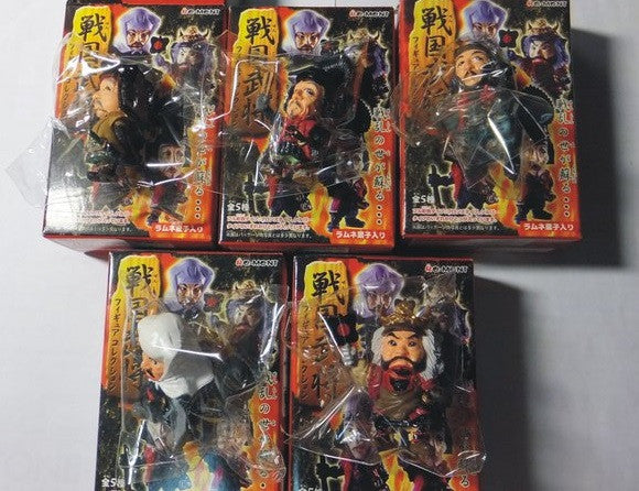 Re-ment Sengoku Generals 5 Color Trading Collection Figure Set - Lavits Figure