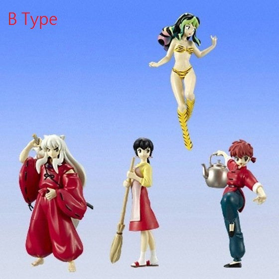 Bandai 2008 Rumiko Takahashi Rumic World Gashapon 4 Mini Trading Collection Figure Set B Type - Lavits Figure
