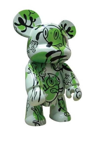 Toy2R 2006 Qee Gary Baseman Buckingham Forest Bear Green Ver 8" Vinyl Figure - Lavits Figure
