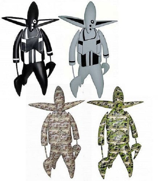 360 Toy Group Futura Nosferatu Black Whie Light Green Camo 4 15" Vinyl Figure Set - Lavits Figure
 - 1